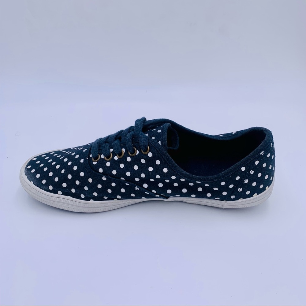 City Sneaks shoes Polka dot sneakers dark blue and white women size 8.5 - Picture 3 of 10